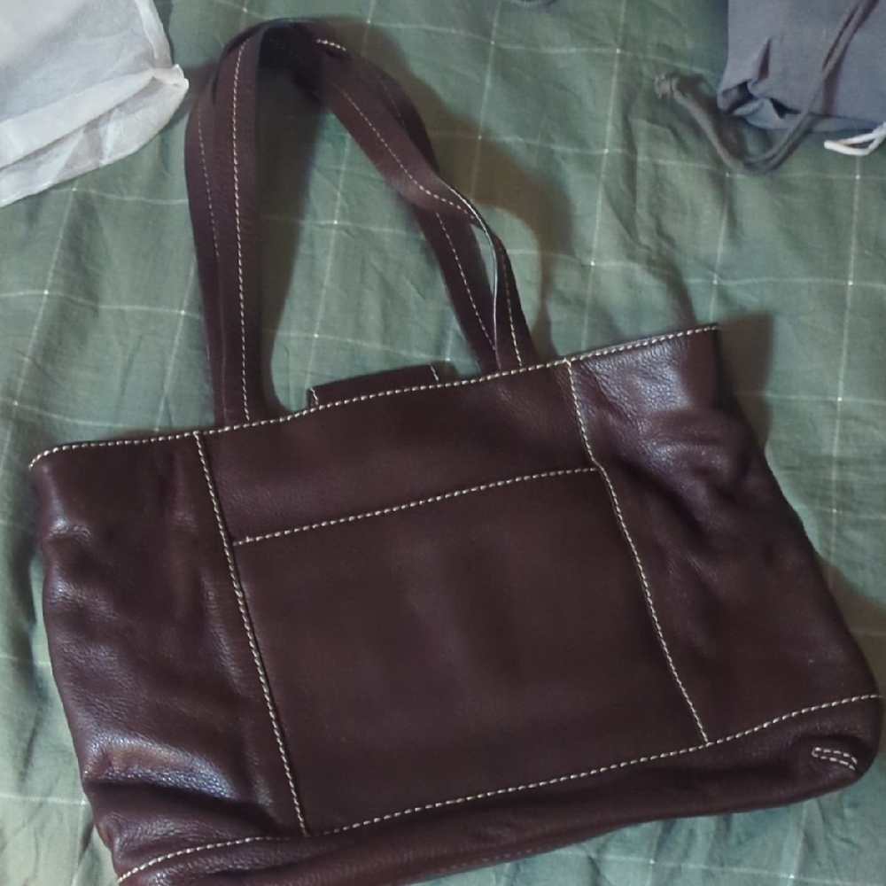 Brown Leather Tote Bag
